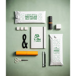 MILKY. A5 notepad made from recycled milk cartons