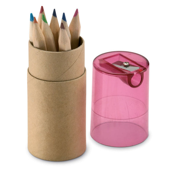 Branded 12 coloured pencils