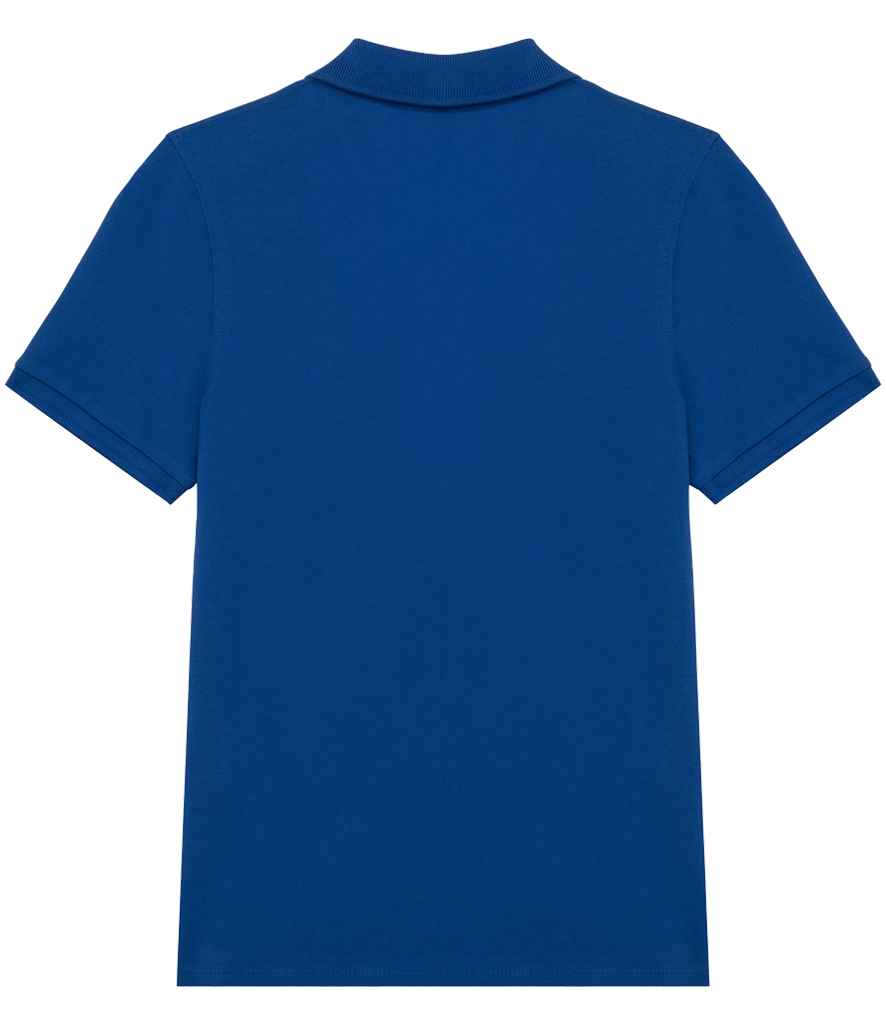 Native Spirit Kids Piqué Polo Shirt Sea Blue