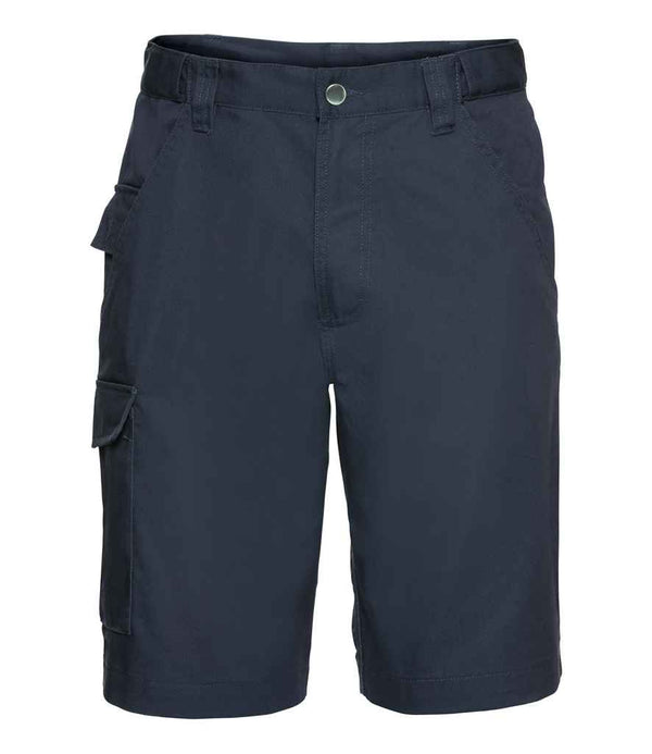 Russell Workwear Poly/Cotton Shorts French Navy