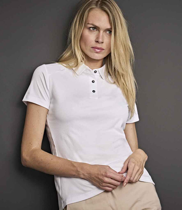 Tee Jays Ladies Luxury Sport Polo Shirt White
