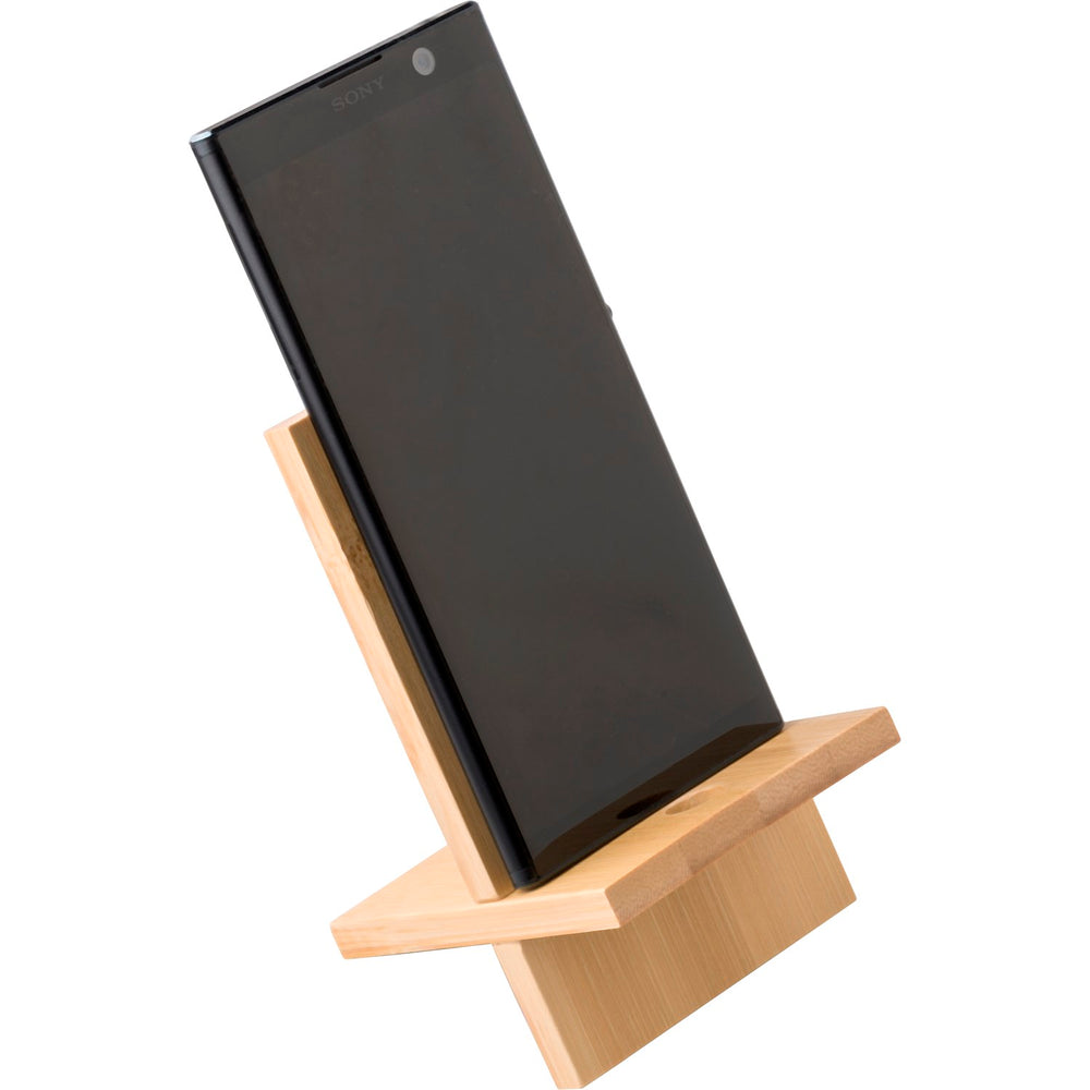 Branded Apperley Bamboo phone stand