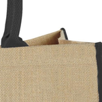 Harry coloured edge jute tote bag 25L