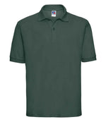 Russell Poly/Cotton Piqué Polo Shirt Bottle Green