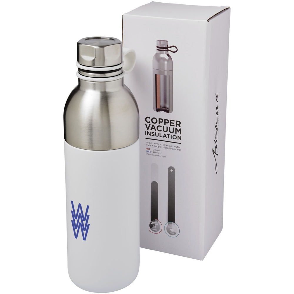 Branded Koln 590 ml copper vacuum insulated sport bottle