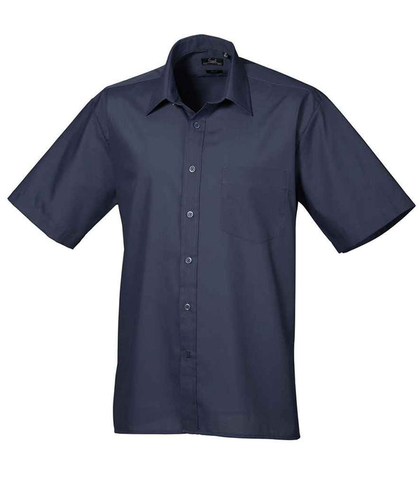 Premier Short Sleeve Poplin Shirt Navy