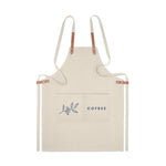 Branded Organic cotton apron 340 gr/m²