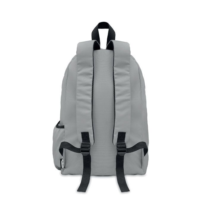 Branded 600D RPET polyester backpack
