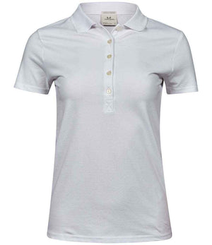 Tee Jays Ladies Luxury Stretch Polo Shirt White