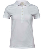Tee Jays Ladies Luxury Stretch Polo Shirt White