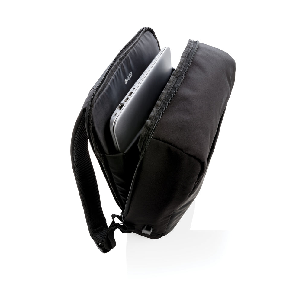 Branded Swiss Peak 15" anti-theft RFID & USB backpack PVC free