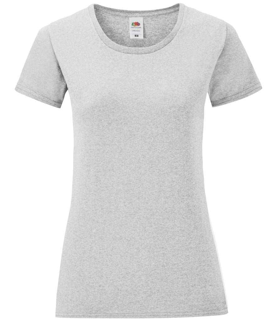 Fruit of the Loom Ladies Iconic 150 T-Shirt Heather Grey