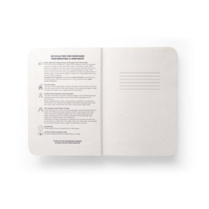 ORGANIC SEMI-RIGID. A5 notebook with semi-rigid cover made from organic elephant matter (95%)