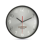 Branded Wall clock w silver background