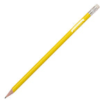 Branded Recycled Plastic Pencil sharpened rubber tipped
