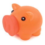 Plastic Piggy Bank With Darkened Rubber Nose