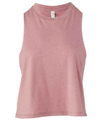 Branded Bella Ladies Racer Back Cropped Tank Top