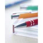 Ball pen in rubberised finish