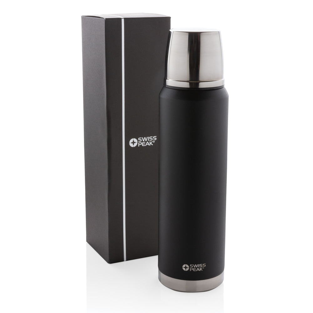 Branded Swiss Peak Elite 1L copper vacuum flask