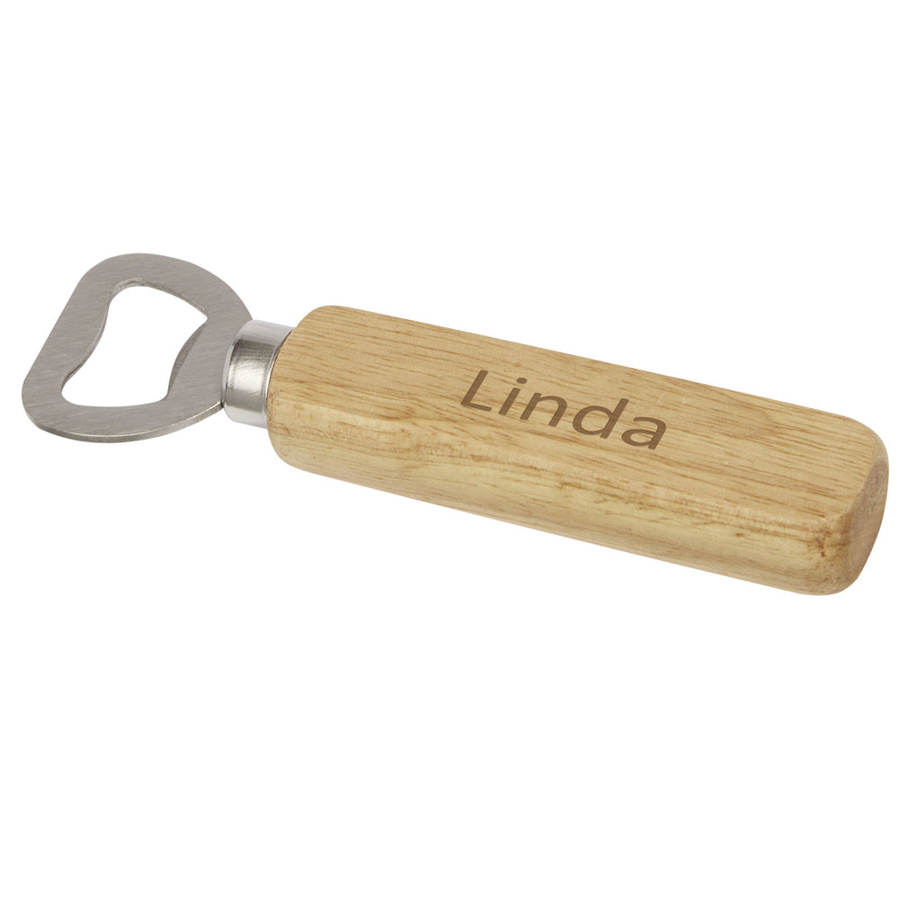 Branded Brama wooden bottle opener