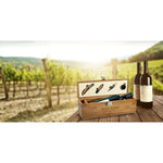 SYRAH. Bamboo and zinc wine set