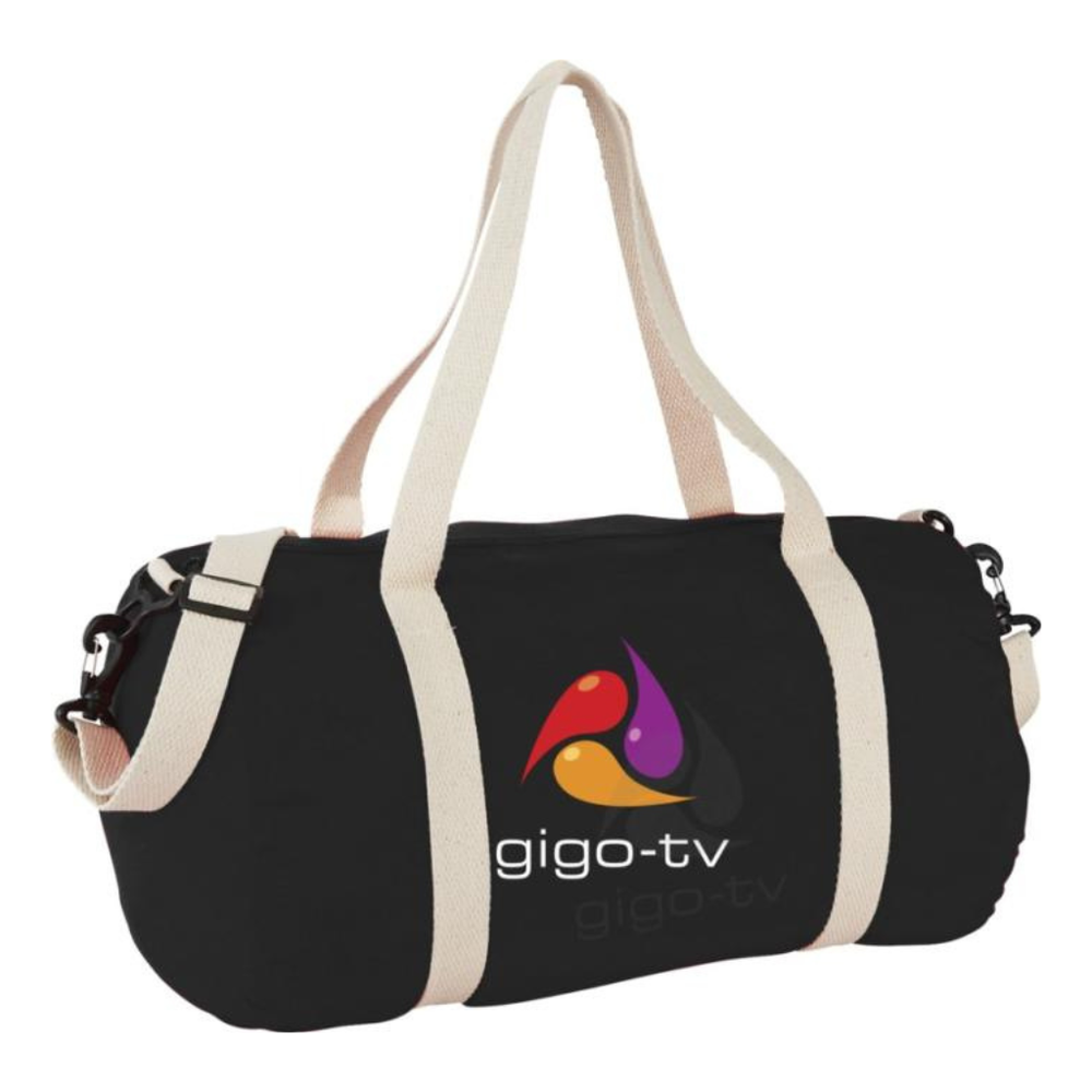 Branded Cochichuate cotton barrel duffel bag 25L