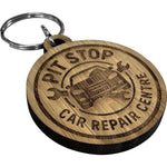 The Graina - Bamboo keyring (Round)