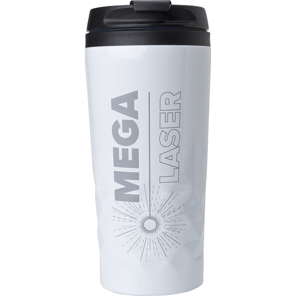 Branded Badgerdale Stainless steel double walled travel mug (300ml)