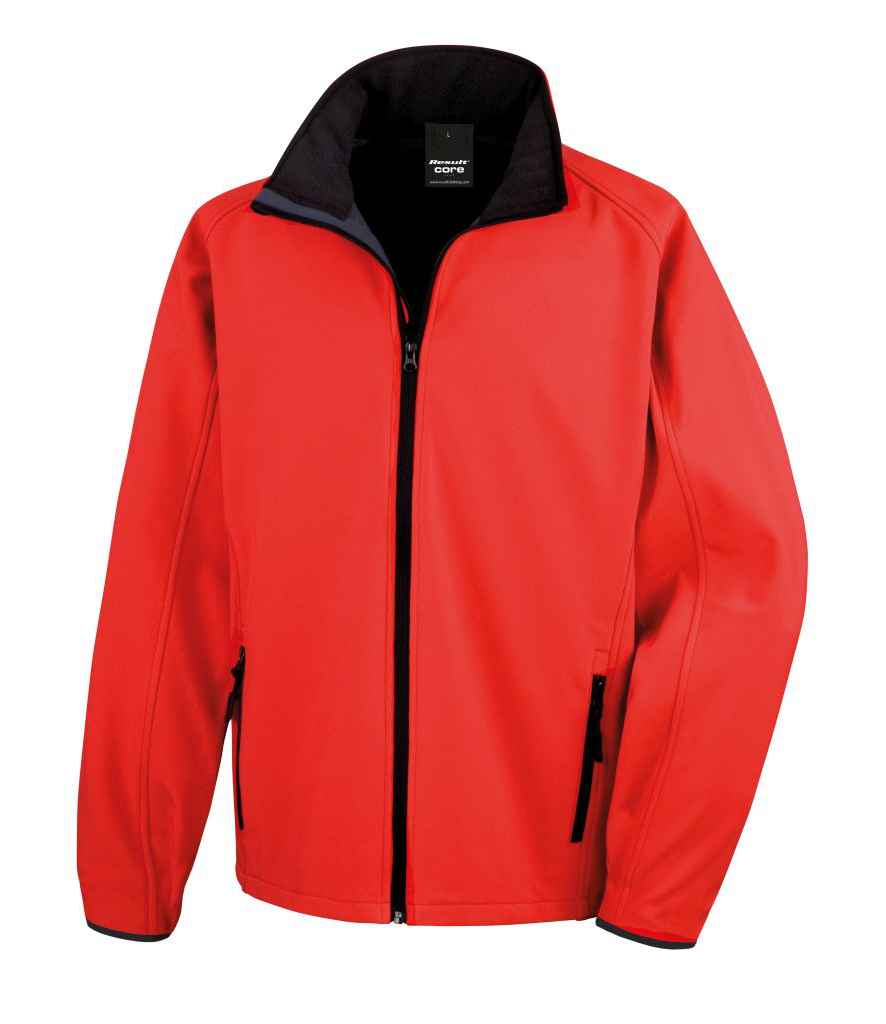 Result Core Printable Soft Shell Jacket Red/Black