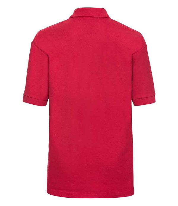 Russell Schoolgear Kids Poly/Cotton Piqué Polo Shirt Classic Red