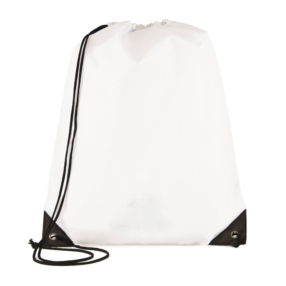 Pegasus Plus Drawstring Bags White