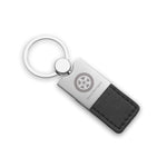 Branded Metal and PU Leather key ring