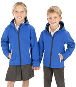 Result Core Kids TX Performance Hooded Soft Shell Jacket Royal Blue/Navy