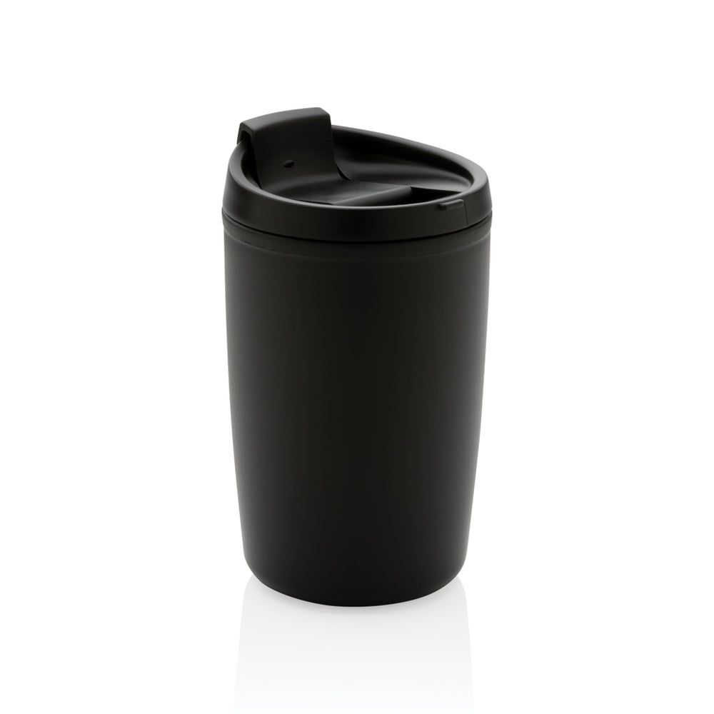 Branded GRS Recycled PP tumbler with flip lid