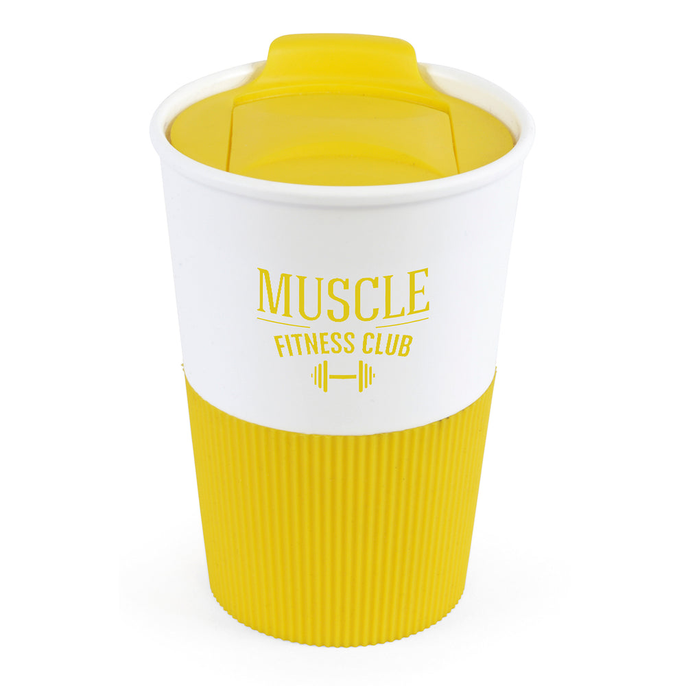 Branded Rubber Base Take Out Cup