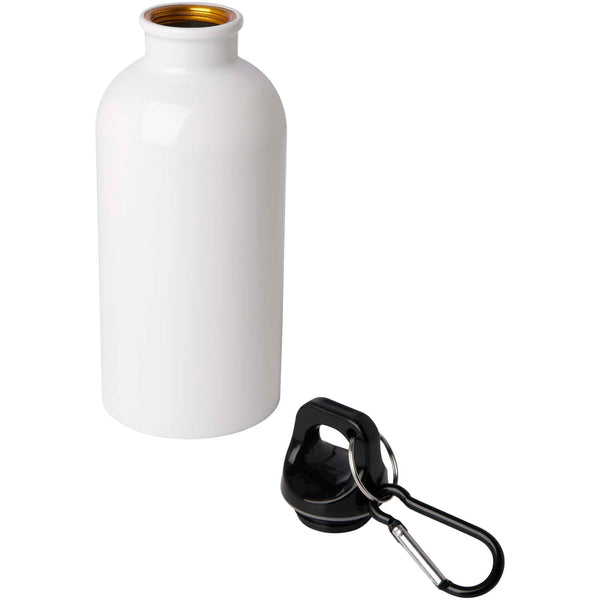 Oregon 400 ml RCS certified single wall stainless steel water bottle with carabiner