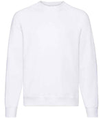 Fruit of the Loom Classic Raglan Sweatshirt White