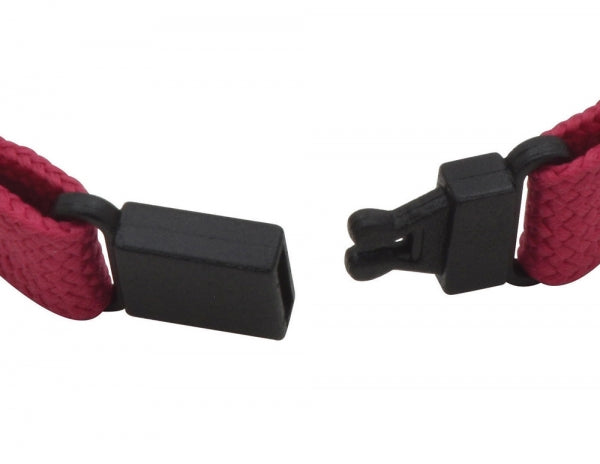 Branded Tubular Polyester Wristband with Plastic Fastener