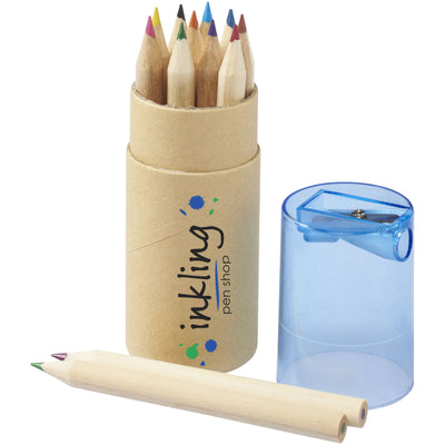 Hef 12-piece coloured pencil set with sharpener