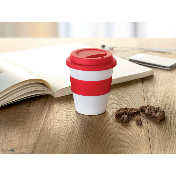 PP tumbler with silicone lid