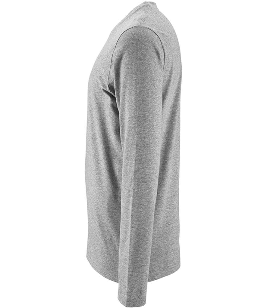 SOL'S Imperial Long Sleeve T-Shirt Grey Marl