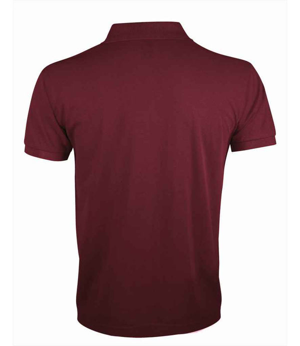 SOL'S Prime Poly/Cotton Piqué Polo Shirt Burgundy