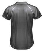 Spiro Ladies Team Spirit Polo Shirt Grey/Lime Green