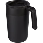 Branded Nordia 400 ml double-wall recycled mug