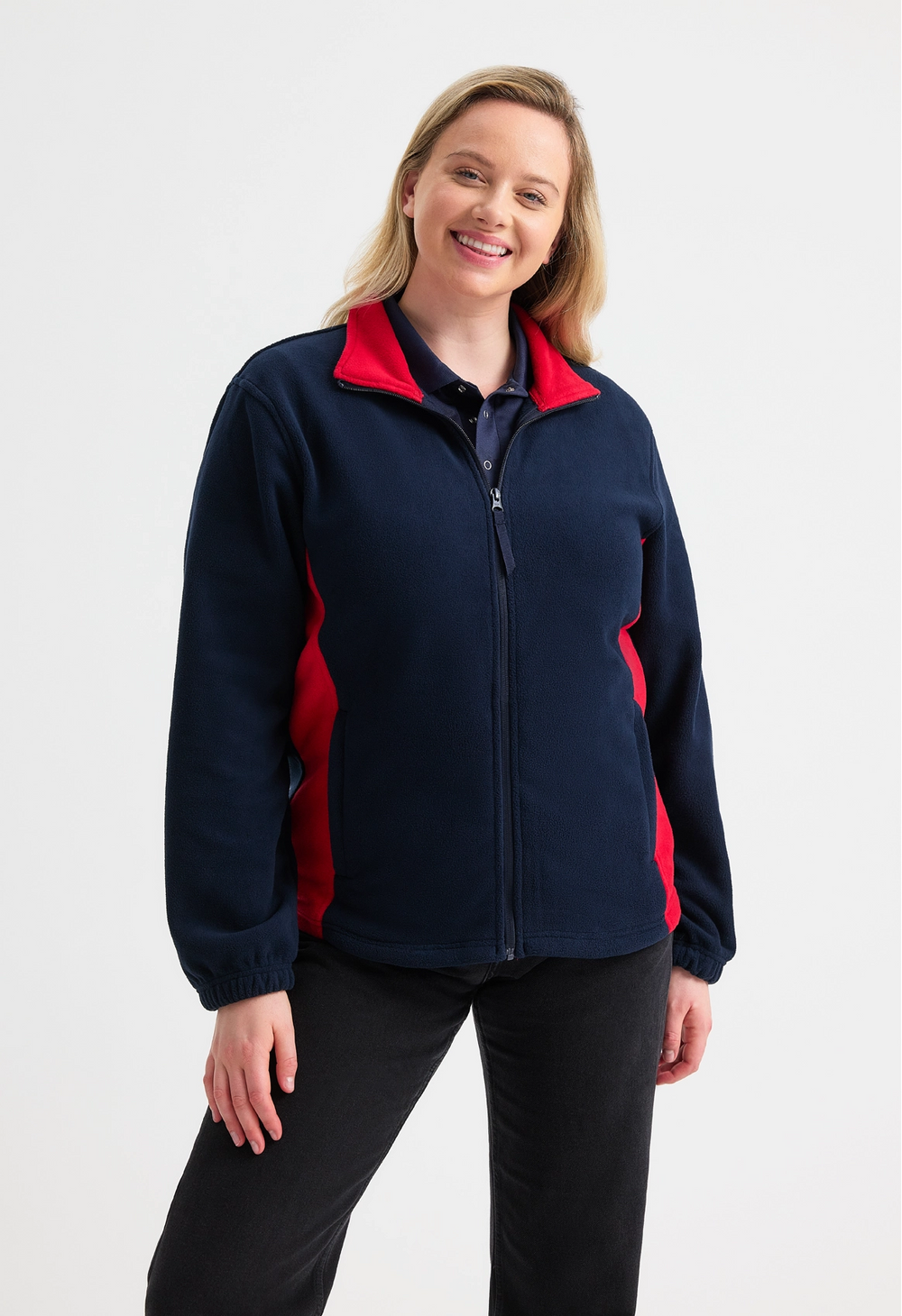 Uneek Two Tone Full Zip Fleece Jacket