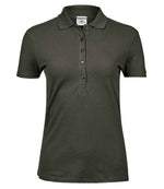 Tee Jays Ladies Luxury Stretch Polo Shirt Deep Green