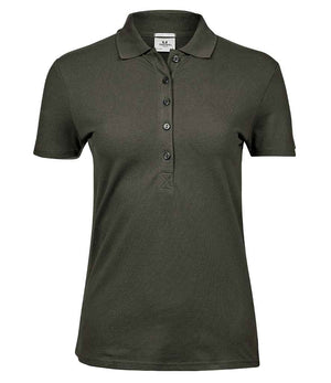Tee Jays Ladies Luxury Stretch Polo Shirt Deep Green