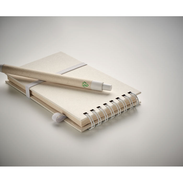 Branded A6 milk carton notebook set
