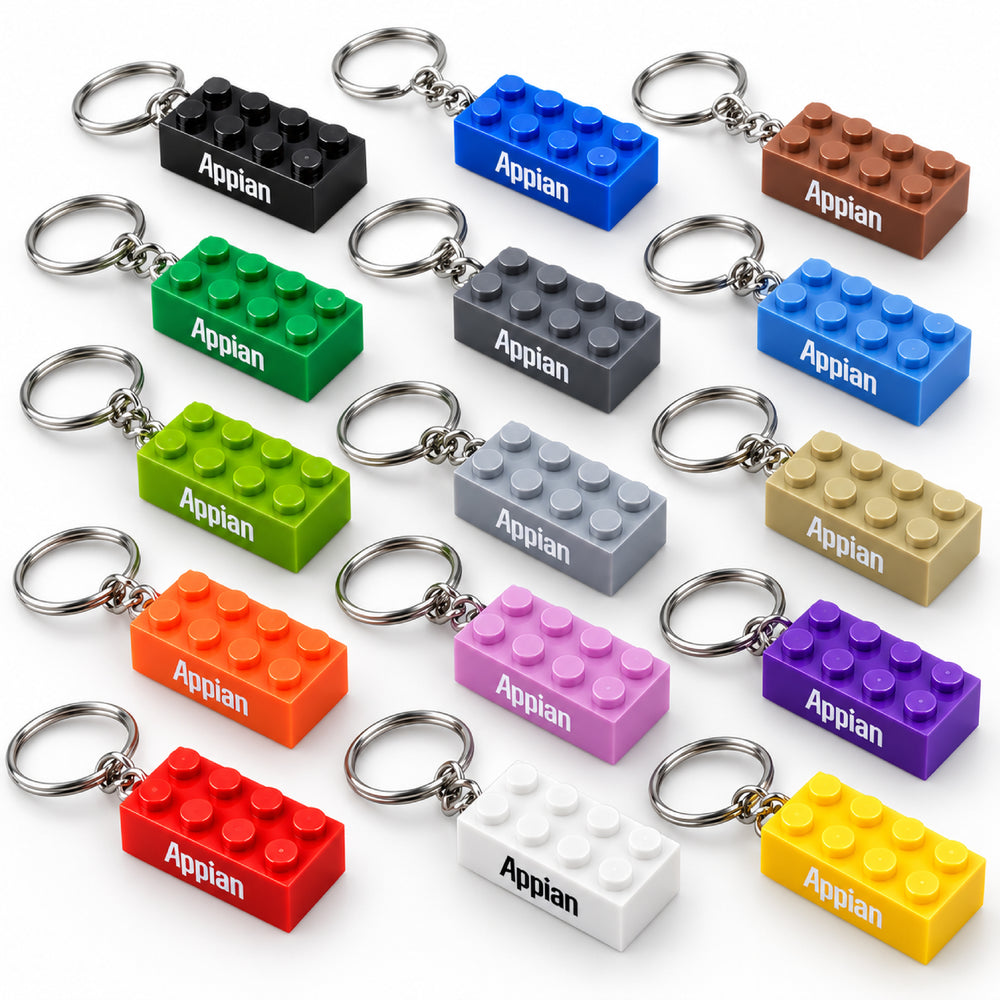 Building Brick Keyring