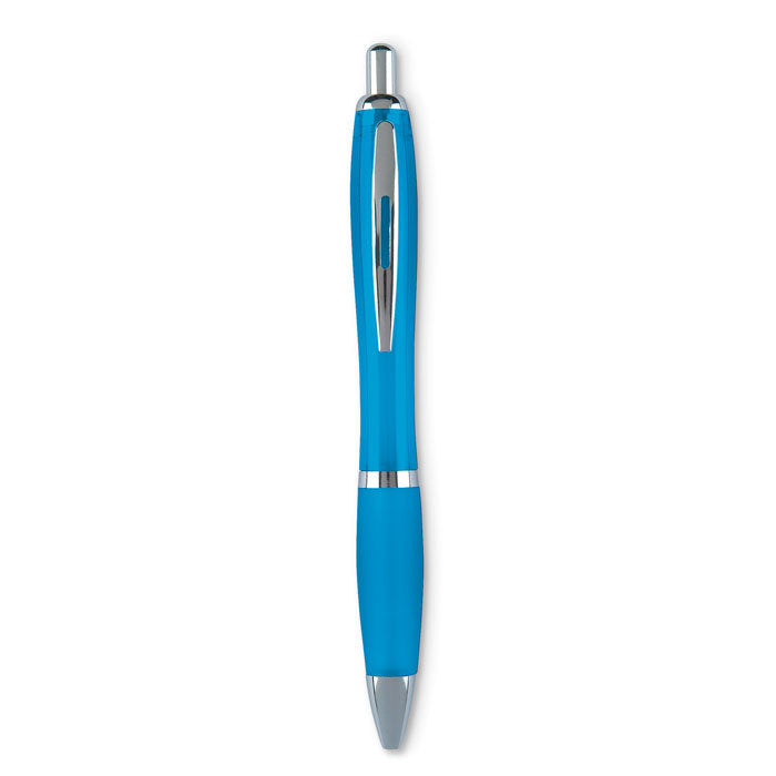 Riocolor Ball pen in blue ink | Branded Plastic Pen